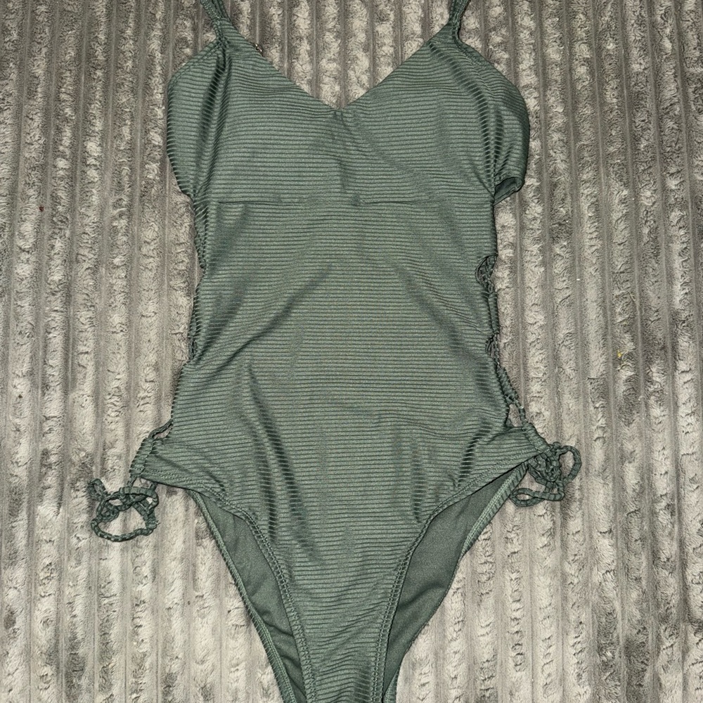 Hula Honey Olive Green One-Piece Swimsuit